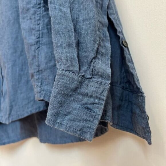 Michael Kors Men’s XXL 2XL Slim Fit Blue Casual Long Sleeve Button Down Shirt - Picture 5 of 9